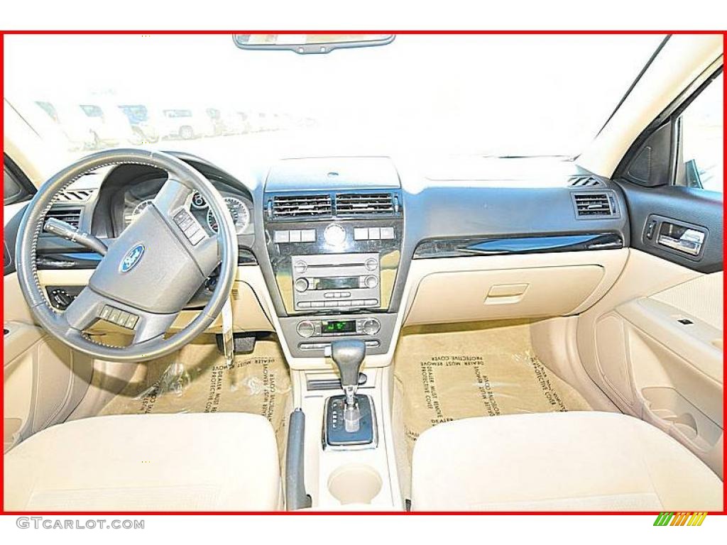 2008 Fusion SEL V6 - White Suede / Camel photo #20