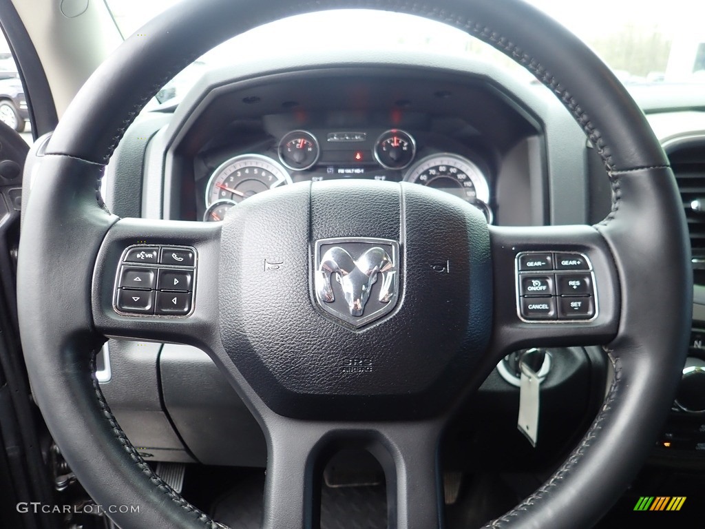 2018 1500 Big Horn Crew Cab 4x4 - Granite Crystal Metallic / Black/Diesel Gray photo #26