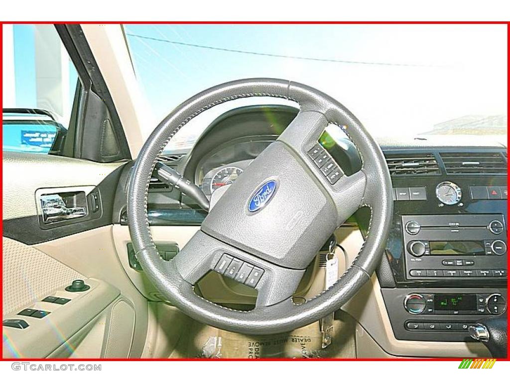 2008 Fusion SEL V6 - White Suede / Camel photo #22