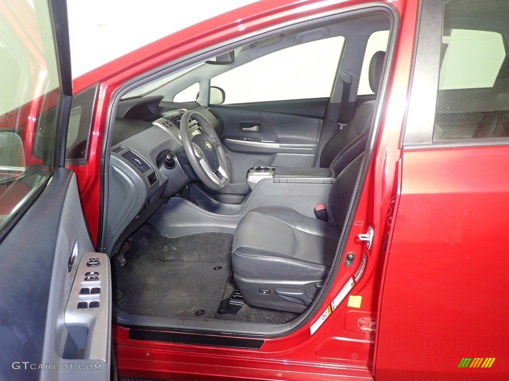 2012 Prius v Five Hybrid - Barcelona Red Metallic / Dark Gray photo #21