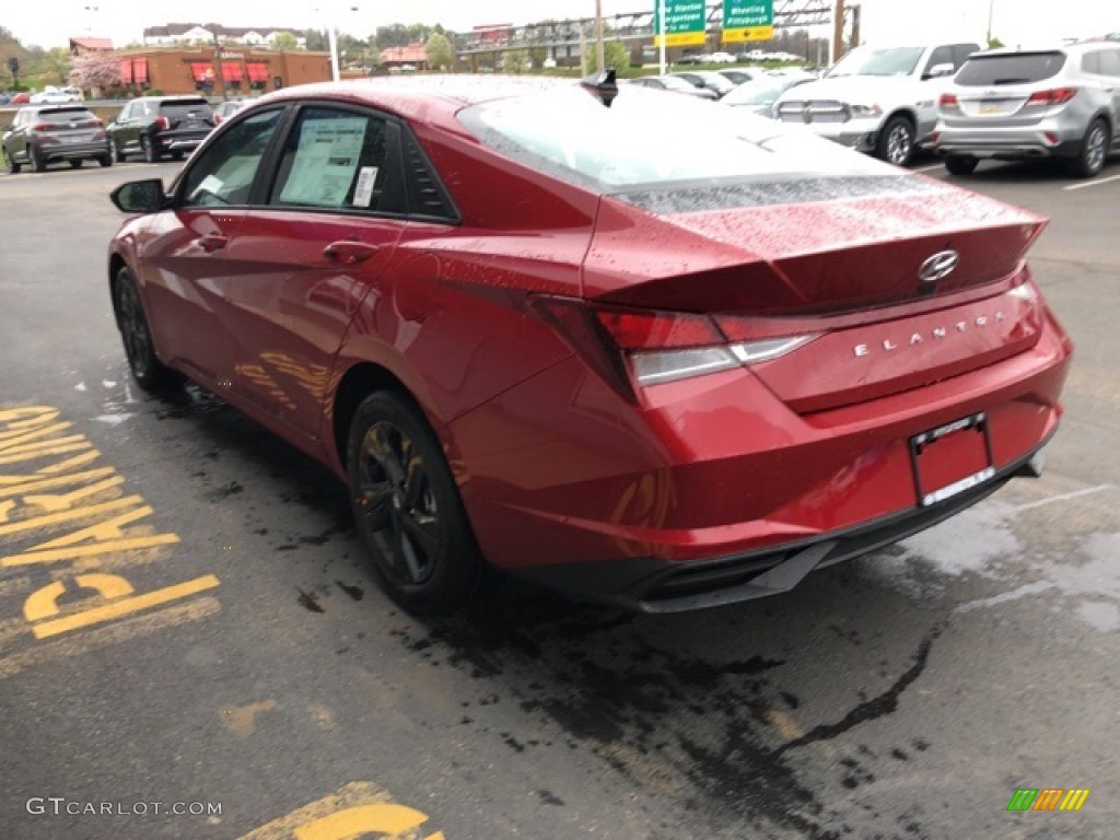 2021 Elantra SEL - Scarlet Red Pearl / Black photo #3