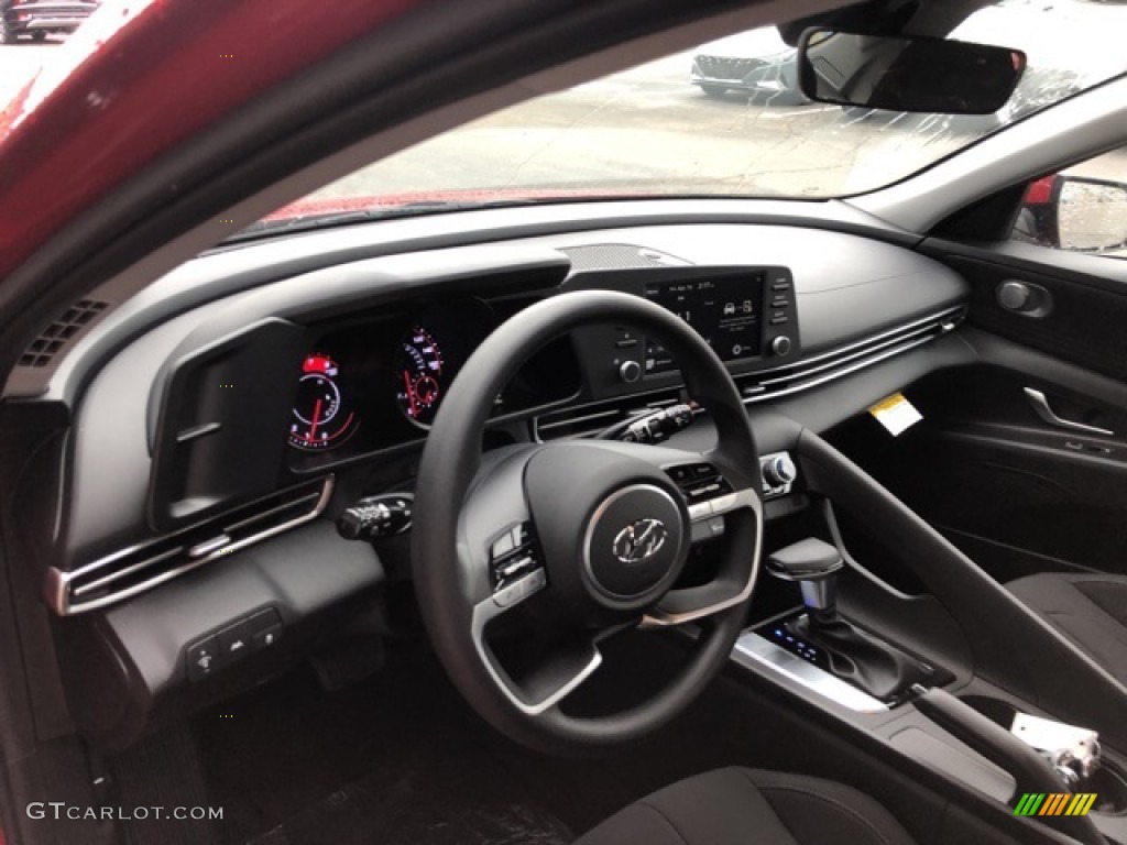 2021 Elantra SEL - Scarlet Red Pearl / Black photo #4