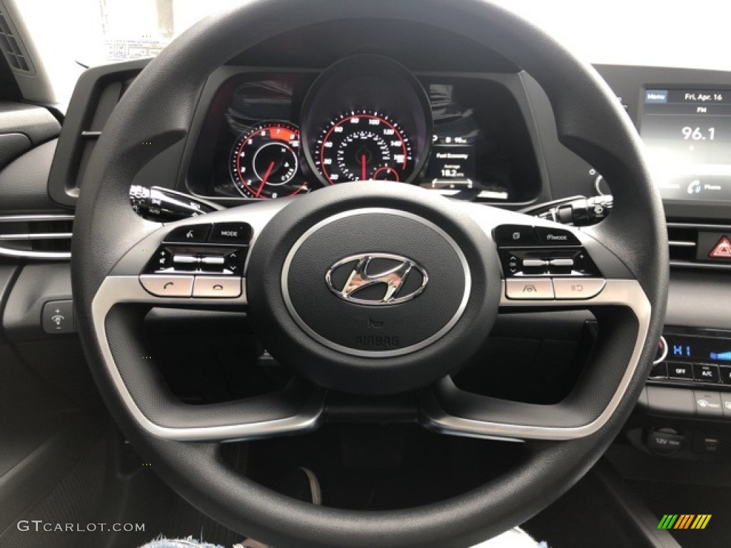 2021 Elantra SEL - Scarlet Red Pearl / Black photo #10