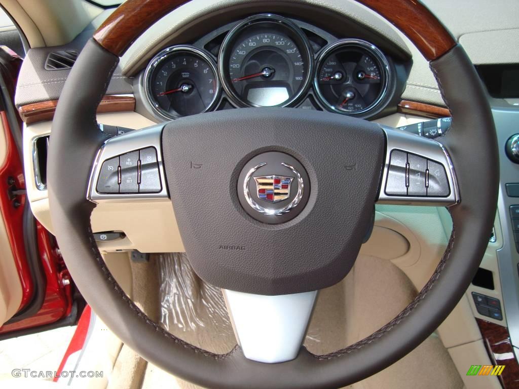 2009 CTS 4 AWD Sedan - Crystal Red / Cashmere/Cocoa photo #15