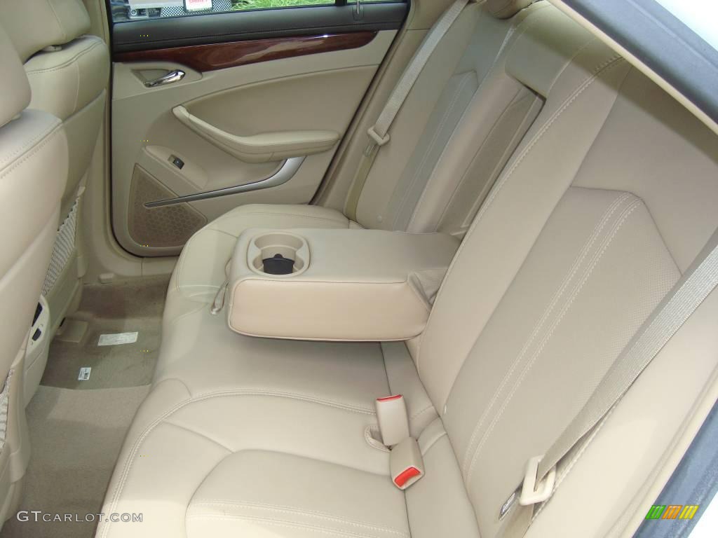 2009 CTS 4 AWD Sedan - White Diamond Tri-Coat / Cashmere/Cocoa photo #9