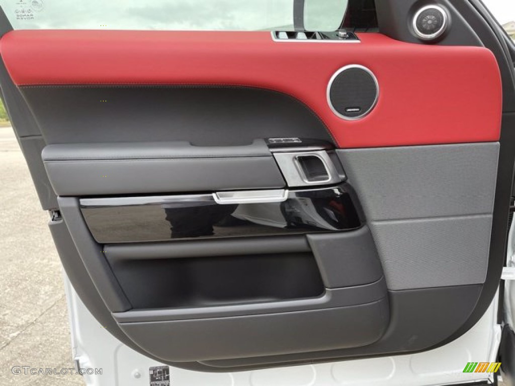 2021 Land Rover Range Rover Sport HST Pimento/Ebony Door Panel Photo #141706184