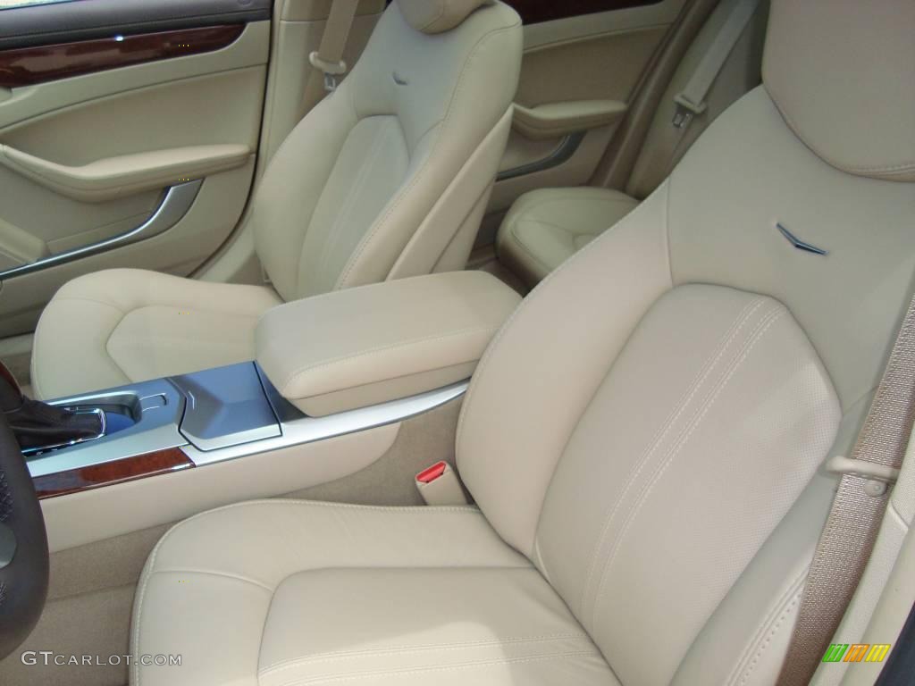 2009 CTS 4 AWD Sedan - White Diamond Tri-Coat / Cashmere/Cocoa photo #11