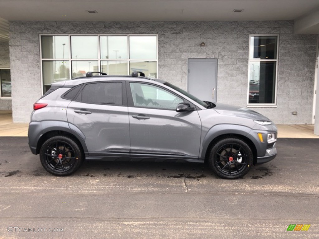 Galactic Gray 2021 Hyundai Kona Night AWD Exterior Photo #141706808