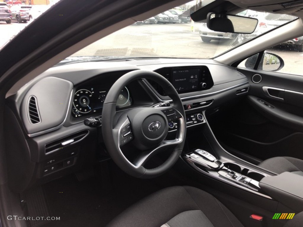 Black Interior 2021 Hyundai Sonata SEL Photo #141707228