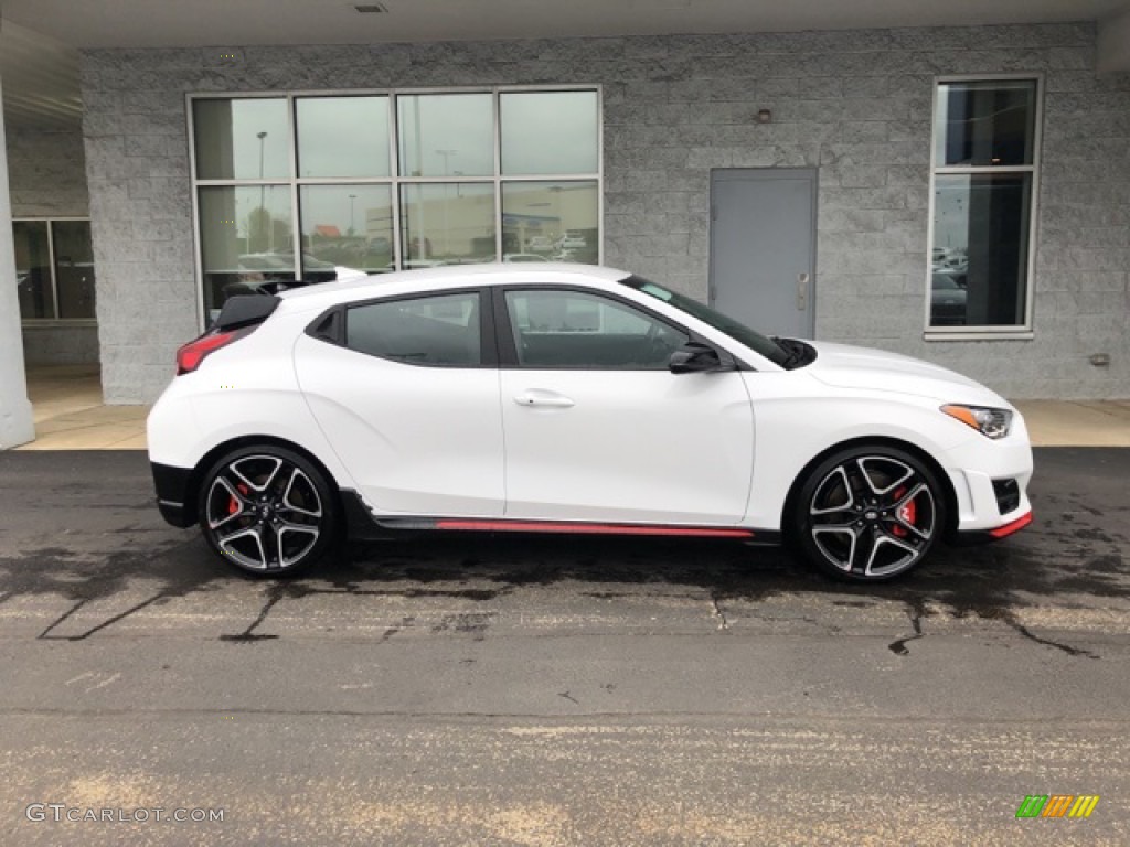 Chalk White 2021 Hyundai Veloster N Exterior Photo #141707531