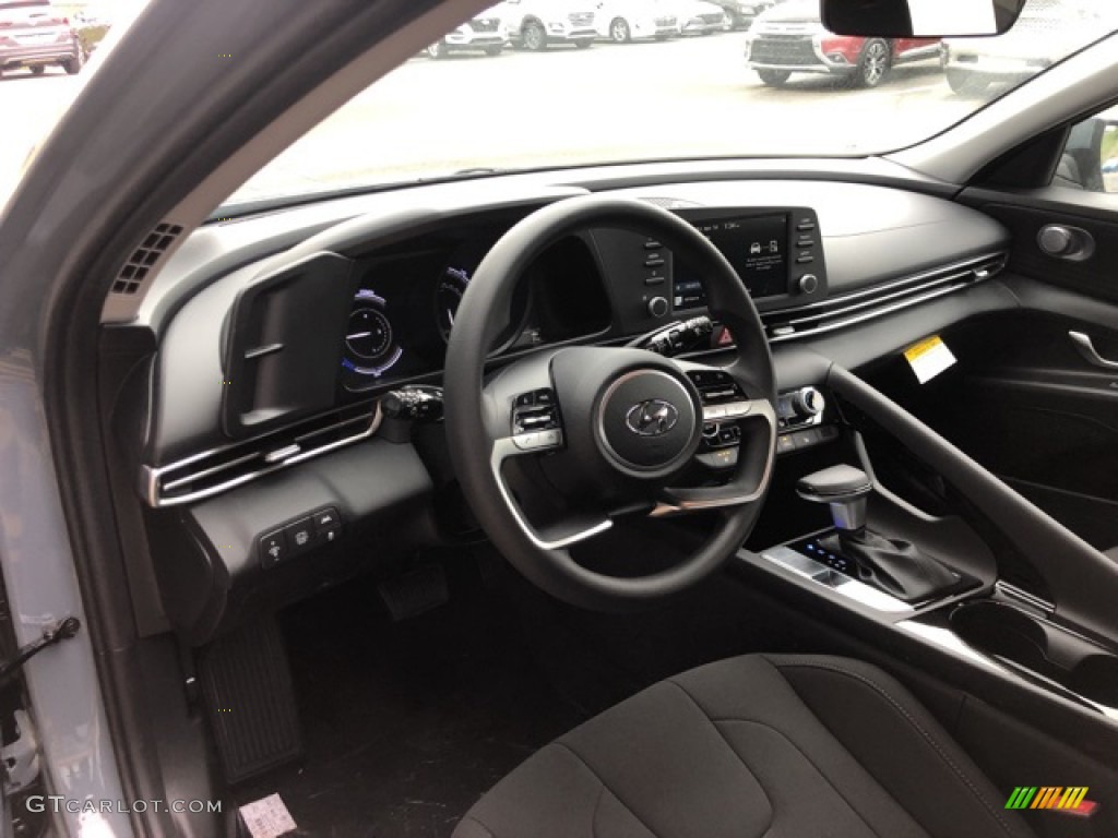 2021 Elantra Blue Hybrid - Electric Shadow / Black photo #4