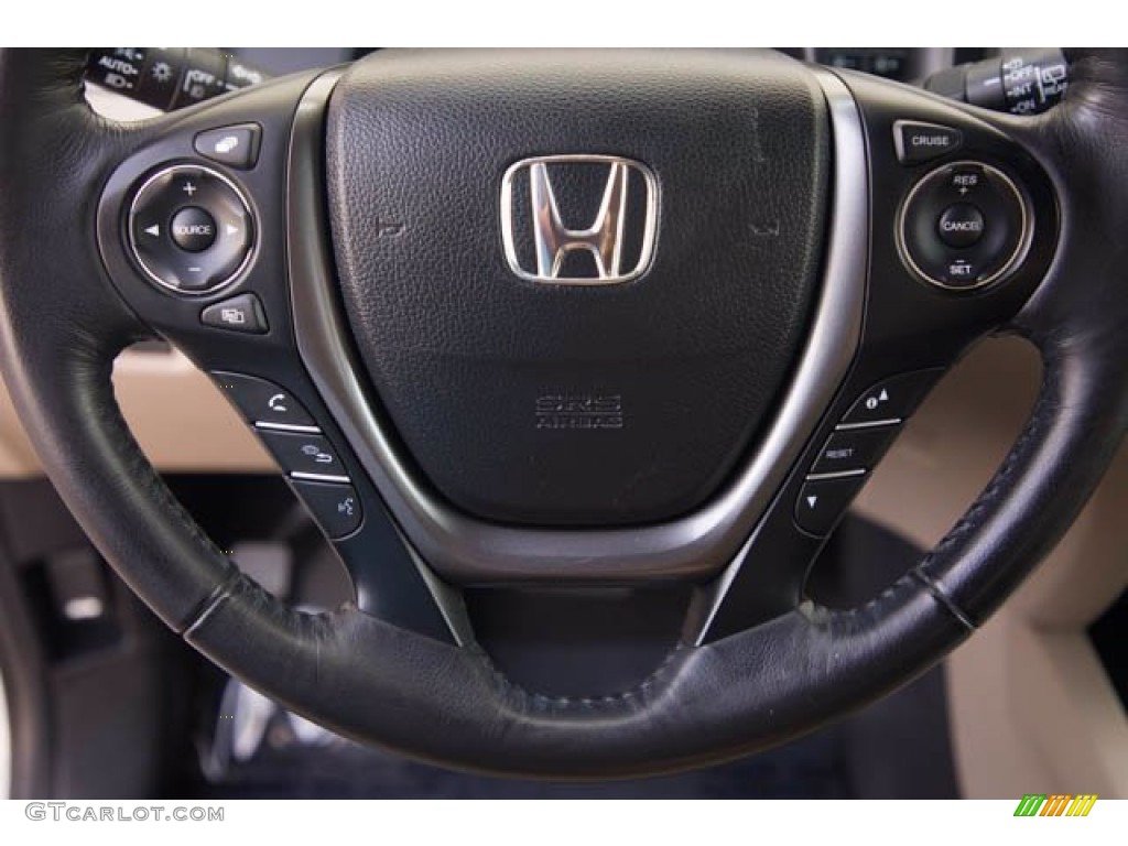 2018 Honda Pilot EX-L Beige Steering Wheel Photo #141708281