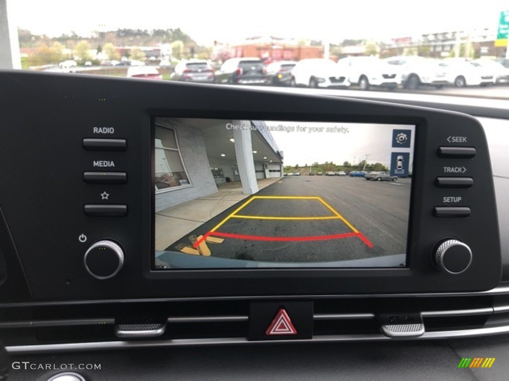 2021 Elantra Blue Hybrid - Electric Shadow / Black photo #6