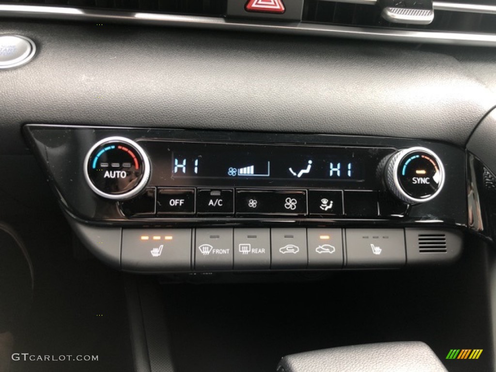 2021 Elantra Blue Hybrid - Electric Shadow / Black photo #13
