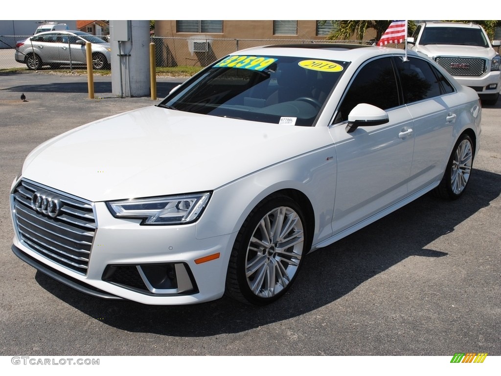 Ibis White 2019 Audi A4 Premium Plus quattro Exterior Photo #141708506