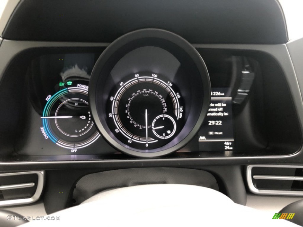 2021 Elantra Blue Hybrid - Phantom Black / Medium Gray photo #5
