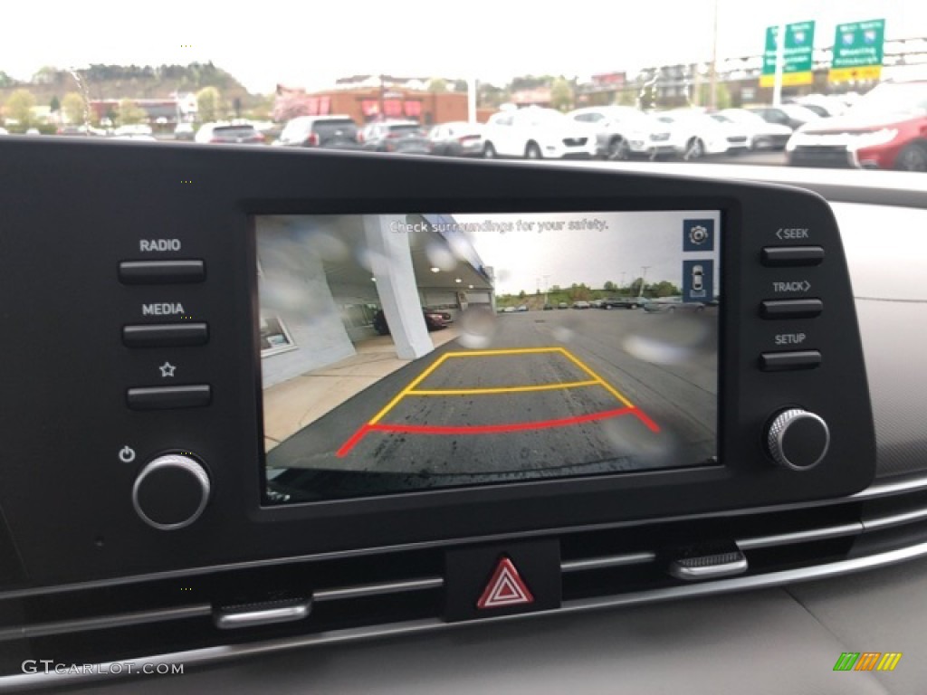 2021 Elantra Blue Hybrid - Phantom Black / Medium Gray photo #6