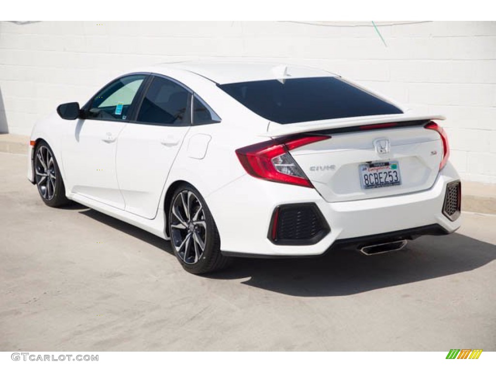 2018 Civic Si Sedan - White Orchid Pearl / Black photo #2