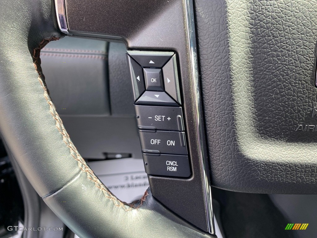 2017 Lincoln Navigator L Reserve 4x4 Ebony Steering Wheel Photo #141711119