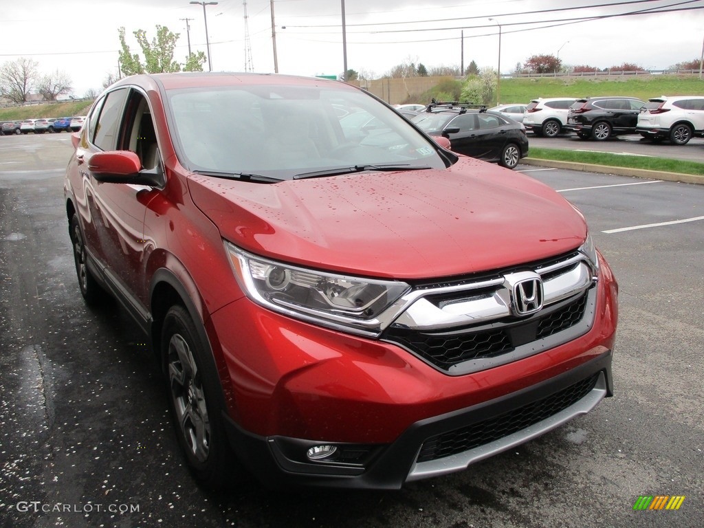 2019 CR-V EX AWD - Molten Lava Pearl / Ivory photo #7