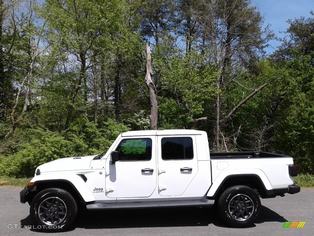 2021 Gladiator Overland 4x4 - Bright White / Black photo #1