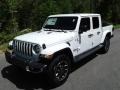2021 Bright White Jeep Gladiator Overland 4x4  photo #2