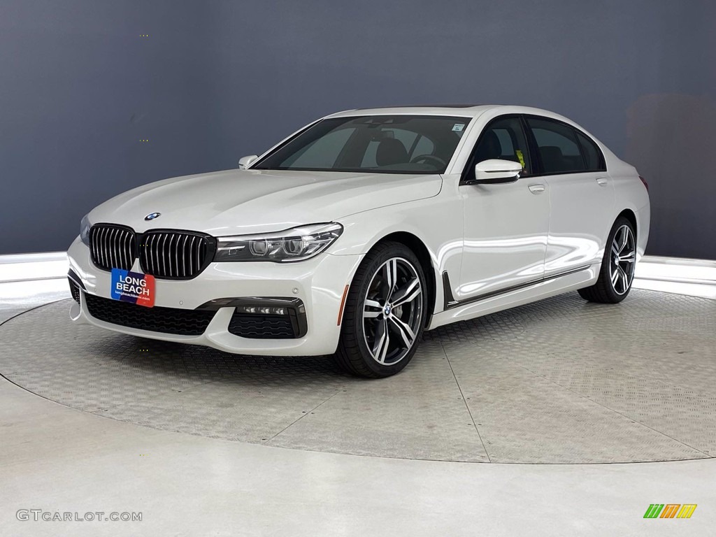 2018 7 Series 740i Sedan - Mineral White Metallic / Black photo #3