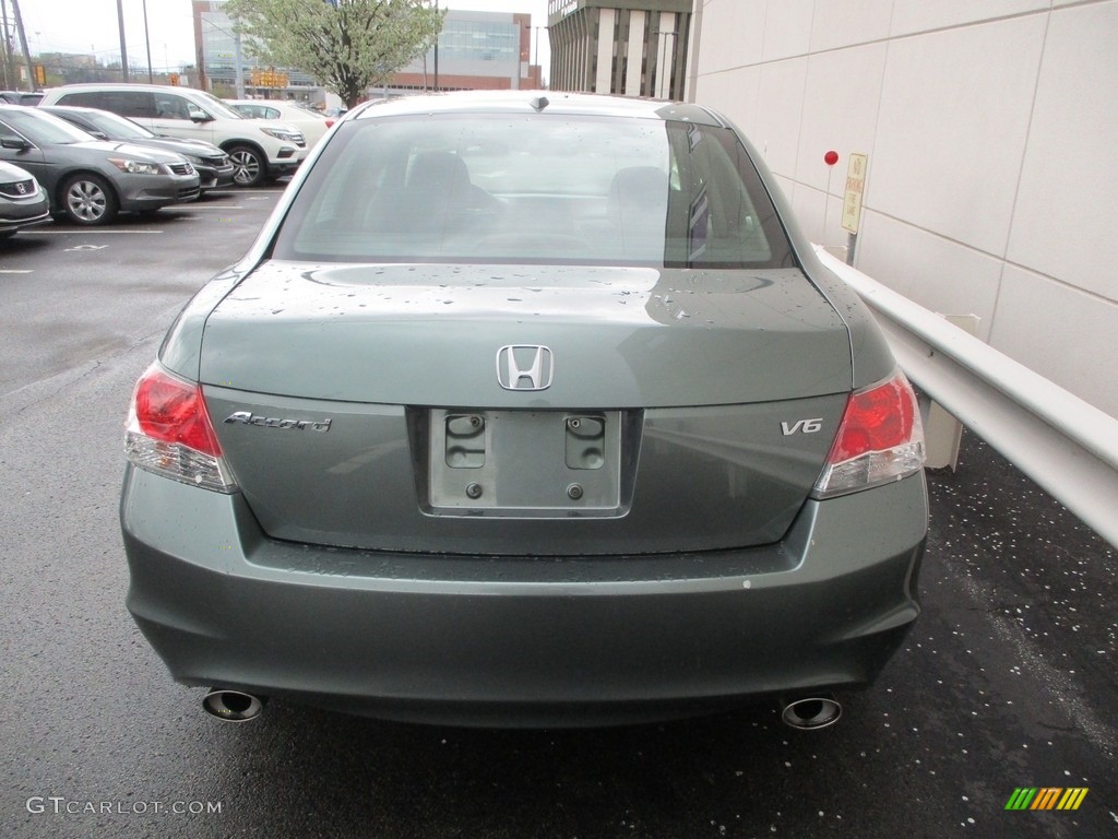 2008 Accord EX-L V6 Sedan - Mystic Green Metallic / Black photo #4