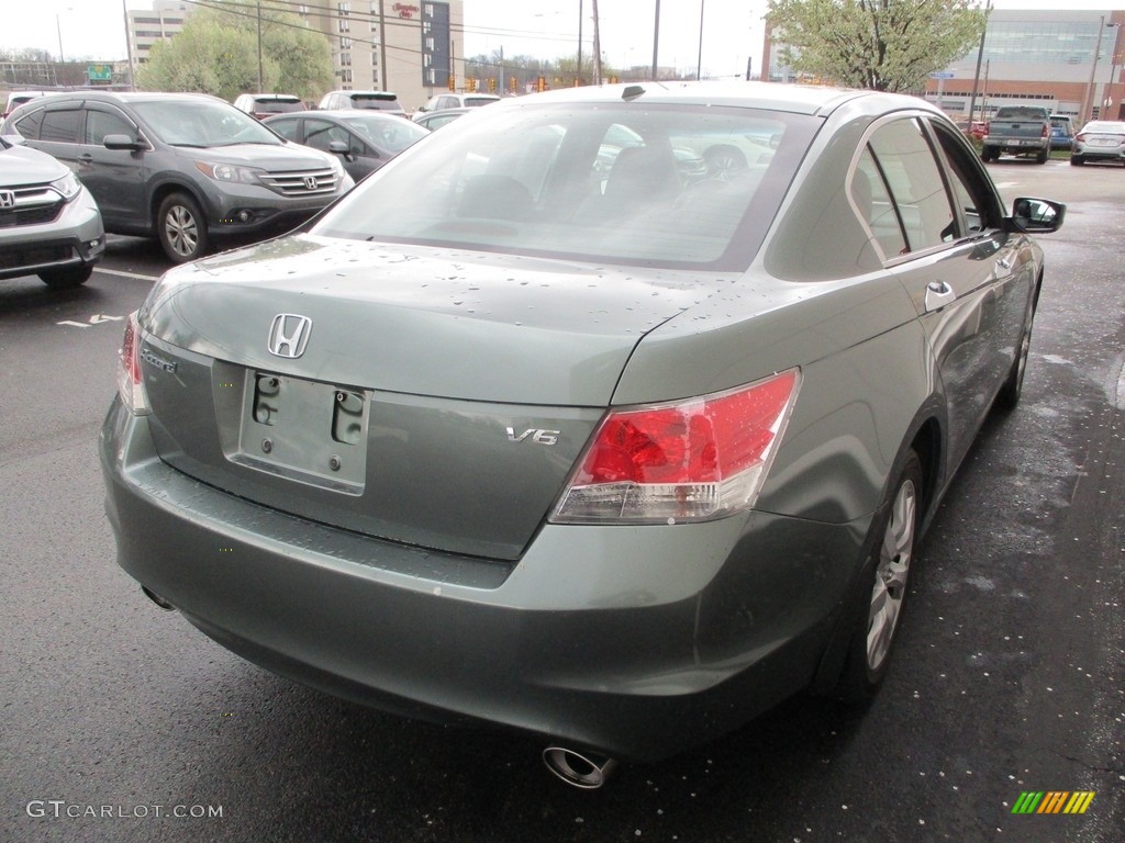 2008 Accord EX-L V6 Sedan - Mystic Green Metallic / Black photo #5