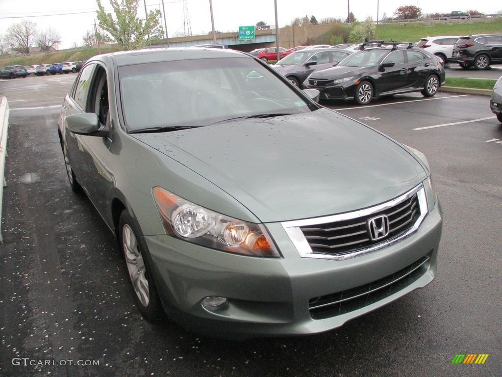 2008 Accord EX-L V6 Sedan - Mystic Green Metallic / Black photo #7