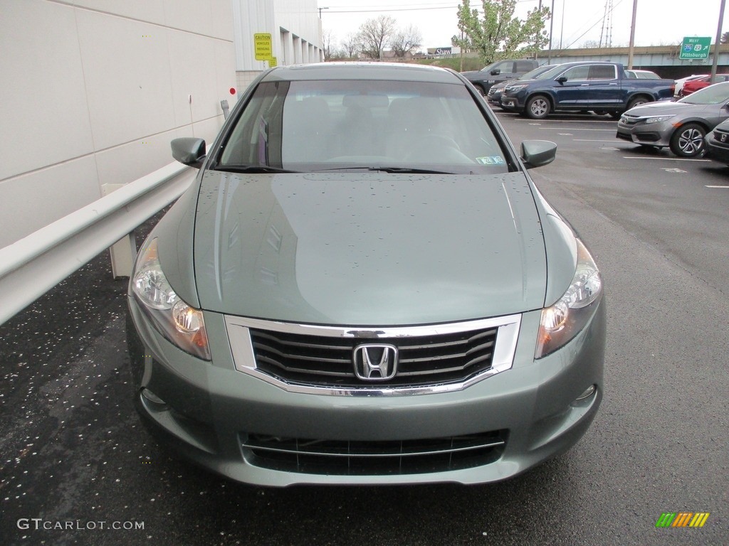 2008 Accord EX-L V6 Sedan - Mystic Green Metallic / Black photo #8