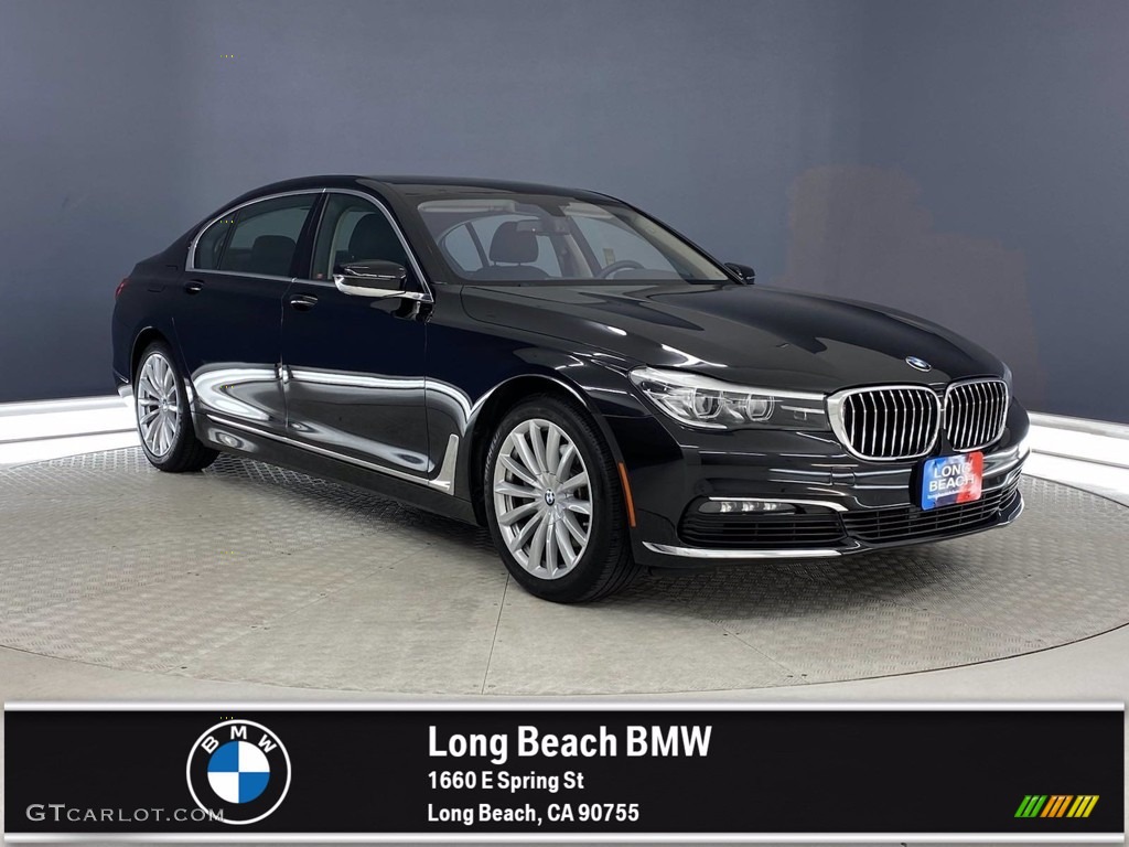 2018 7 Series 740i Sedan - Black Sapphire Metallic / Black photo #1