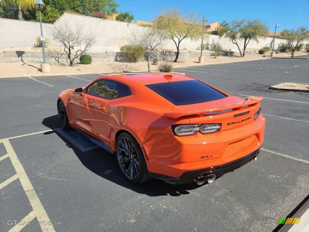 2019 Camaro ZL1 Coupe - Crush (Orange) / Jet Black photo #7