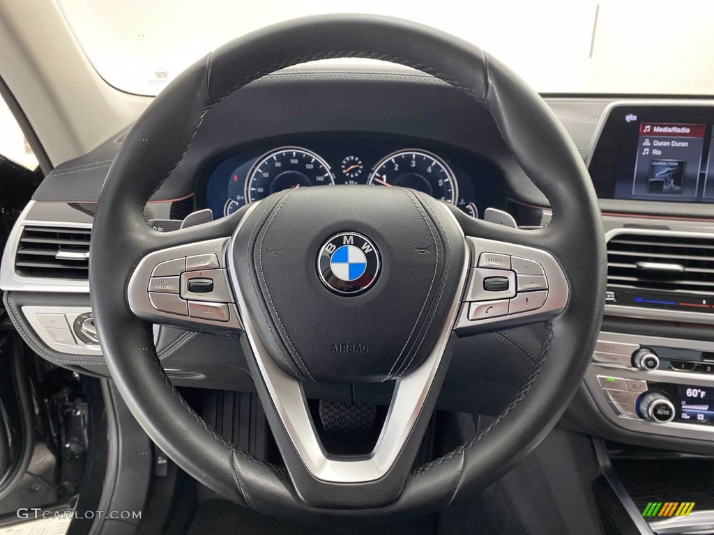 2018 7 Series 740i Sedan - Black Sapphire Metallic / Black photo #18