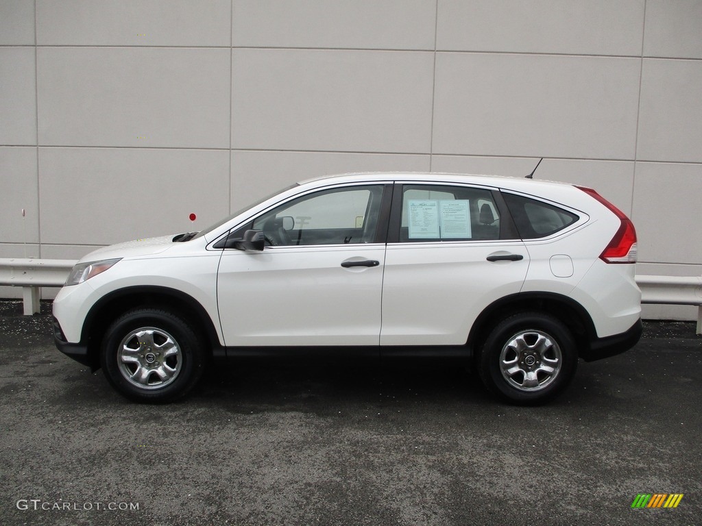 2014 CR-V LX AWD - White Diamond Pearl / Black photo #2