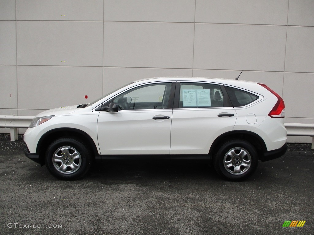 2014 CR-V LX AWD - White Diamond Pearl / Black photo #2