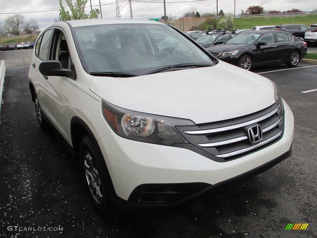 2014 CR-V LX AWD - White Diamond Pearl / Black photo #7