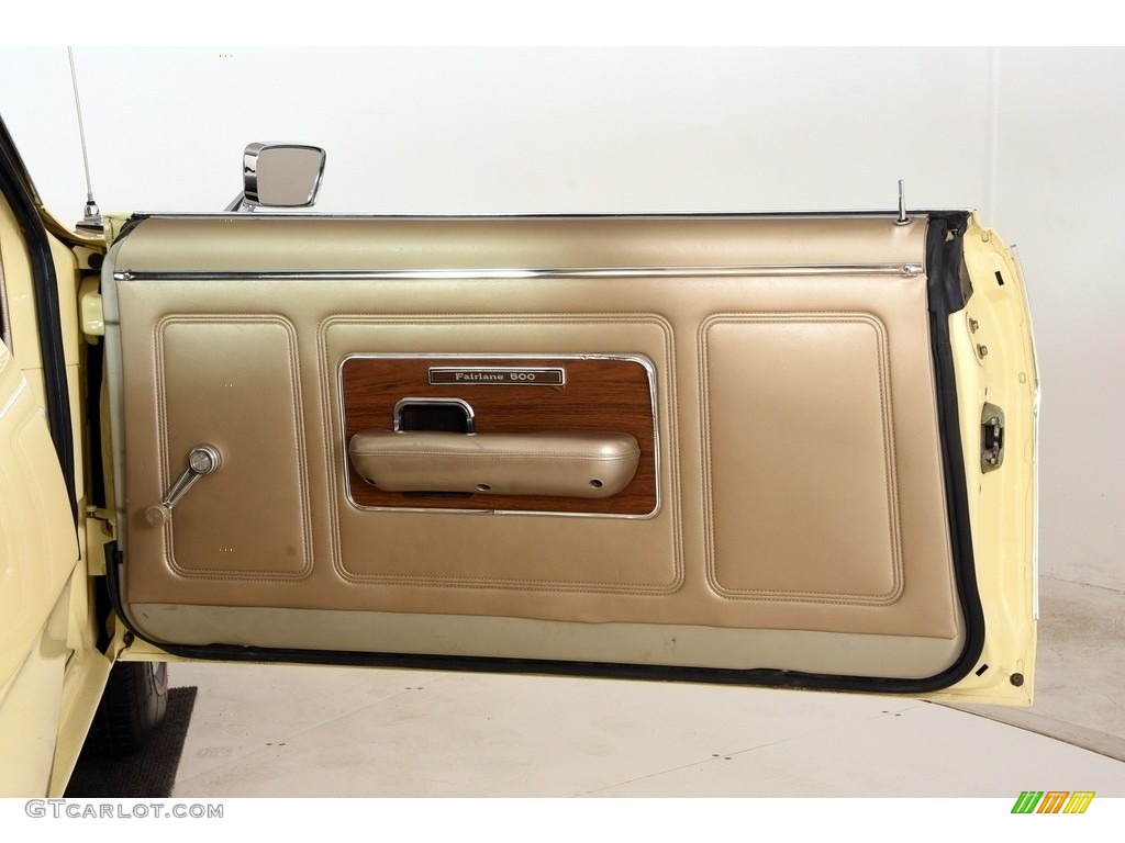 1969 Ford Ranchero 500 Light Nugget Gold Door Panel Photo #141715247
