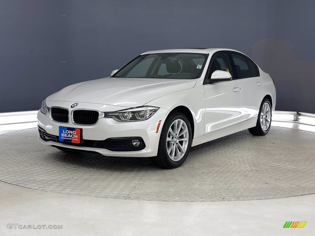 2018 3 Series 320i Sedan - Mineral White Metallic / Black photo #3