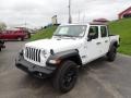 2021 Bright White Jeep Gladiator Sport 4x4  photo #1