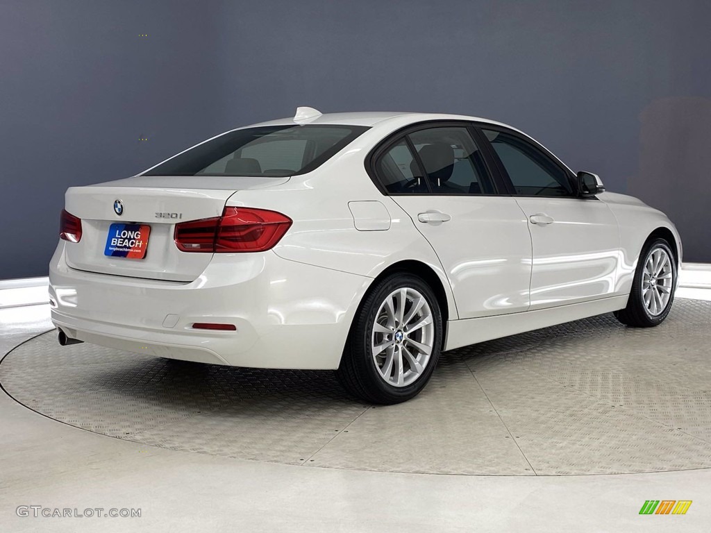 2018 3 Series 320i Sedan - Mineral White Metallic / Black photo #5