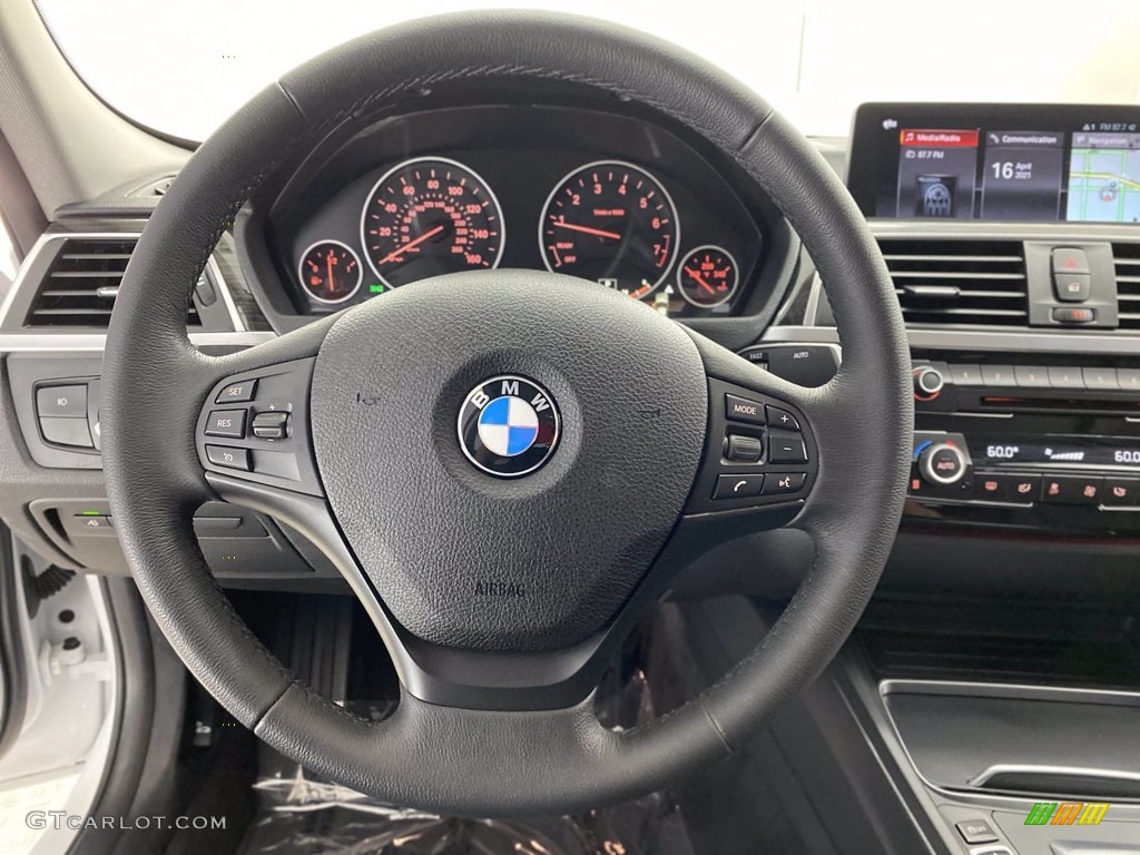 2018 3 Series 320i Sedan - Mineral White Metallic / Black photo #18