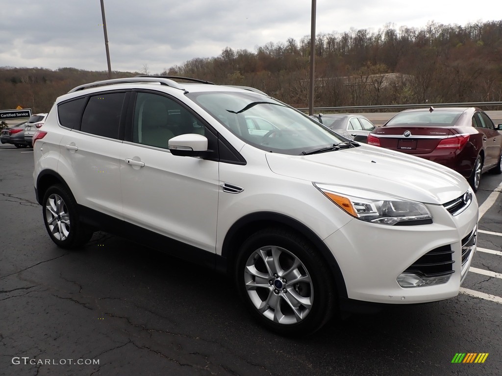 2015 Escape Titanium 4WD - White Platinum Metallic Tri-Coat / Medium Light Stone photo #4