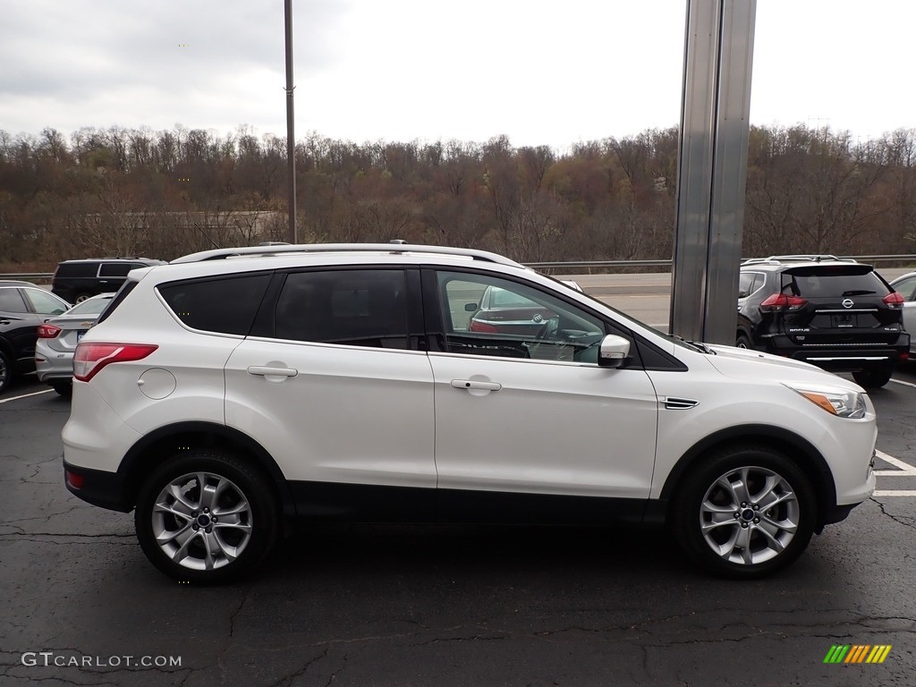 2015 Escape Titanium 4WD - White Platinum Metallic Tri-Coat / Medium Light Stone photo #5