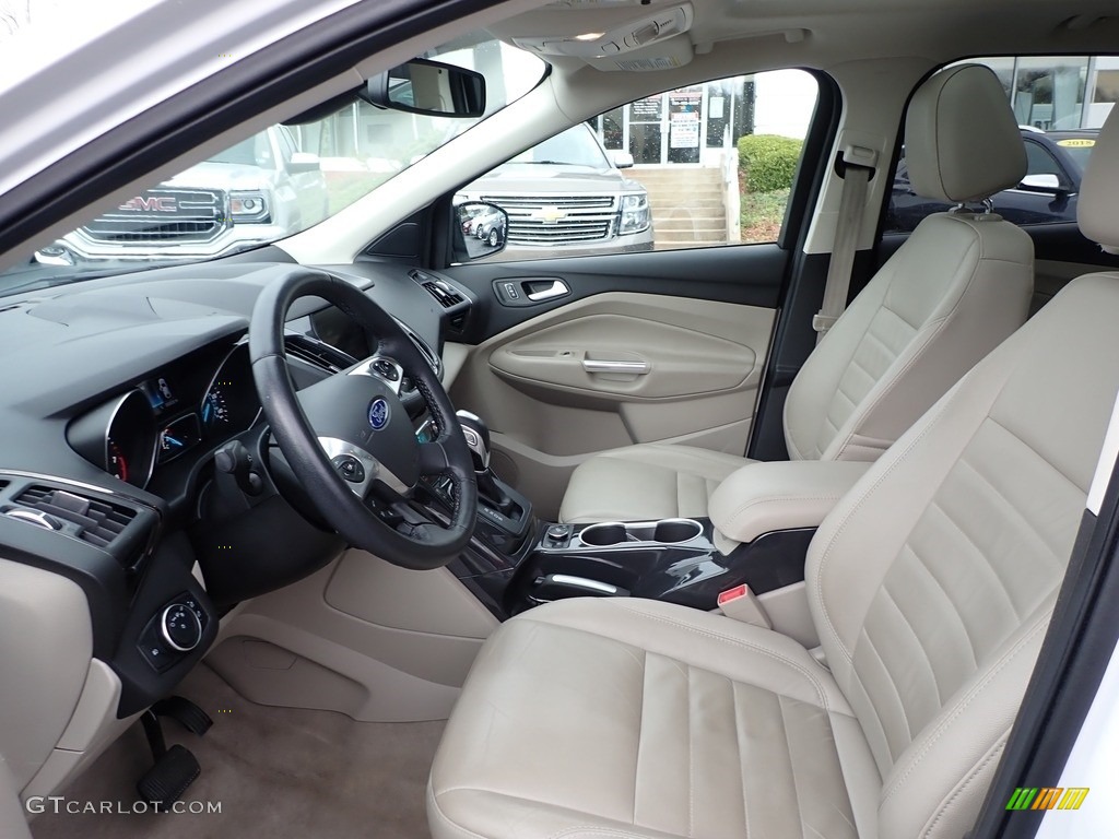 2015 Escape Titanium 4WD - White Platinum Metallic Tri-Coat / Medium Light Stone photo #17