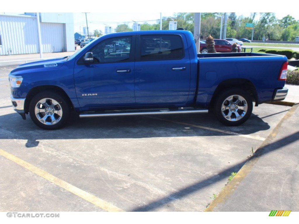 2019 1500 Big Horn Crew Cab - Blue Streak Pearl / Black/Diesel Gray photo #3