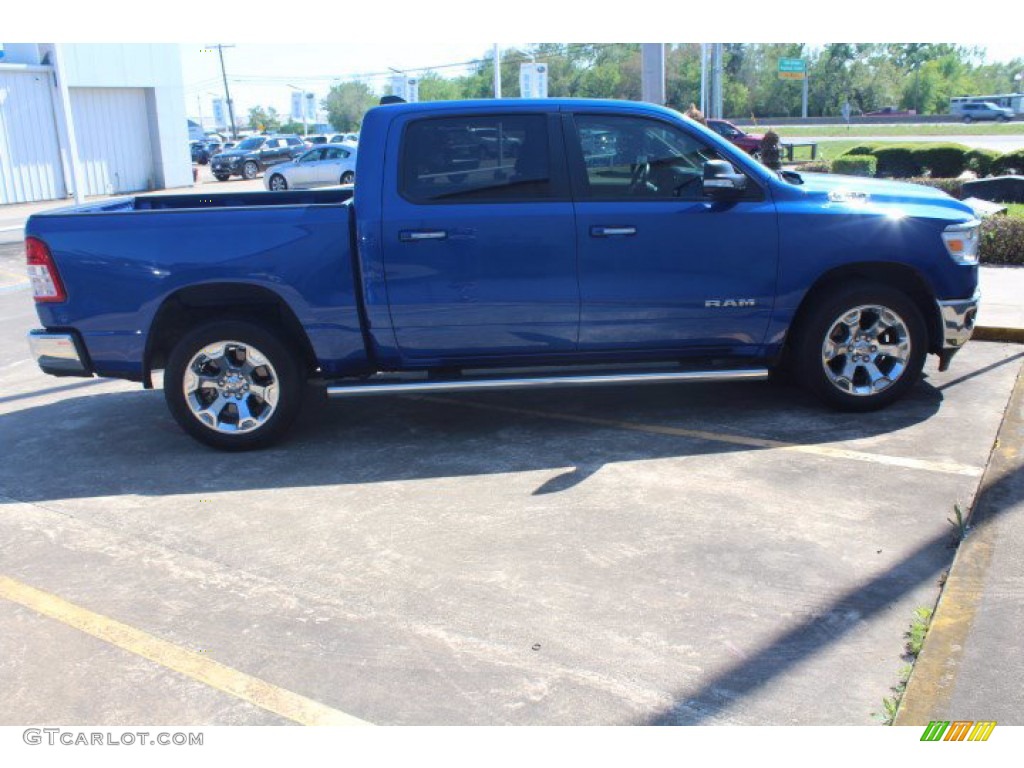 2019 1500 Big Horn Crew Cab - Blue Streak Pearl / Black/Diesel Gray photo #18