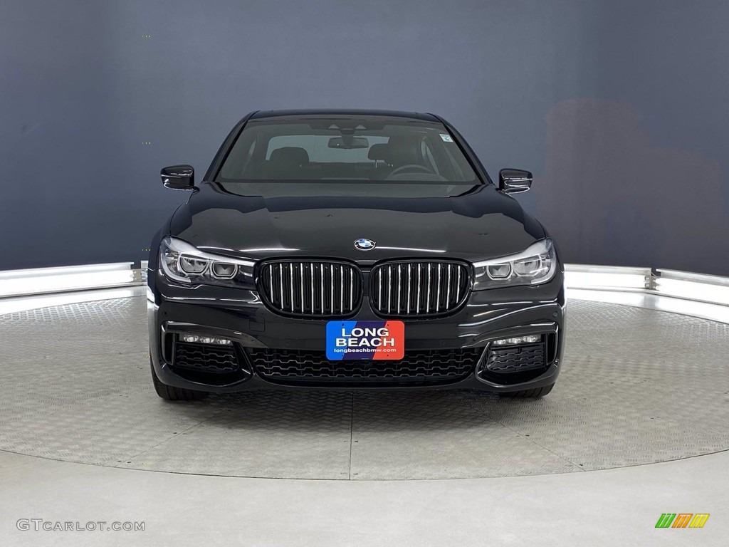 2018 7 Series 740i Sedan - Black Sapphire Metallic / Black photo #2