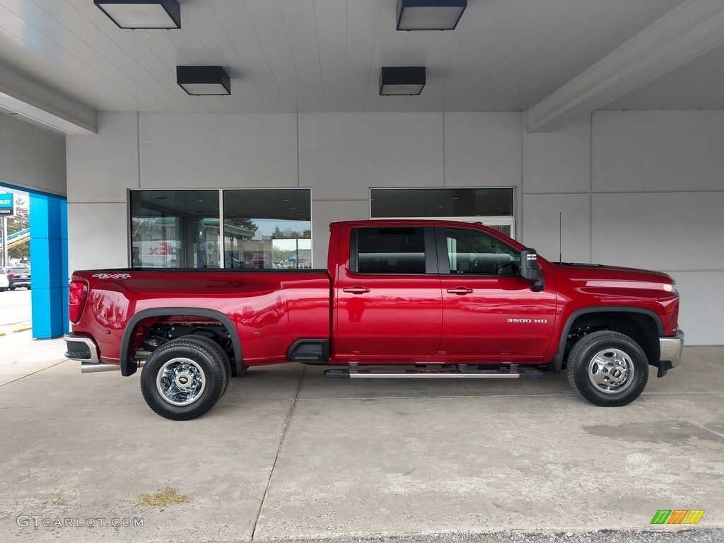 2021 Silverado 3500HD LT Crew Cab 4x4 - Cherry Red Tintcoat / Jet Black photo #3