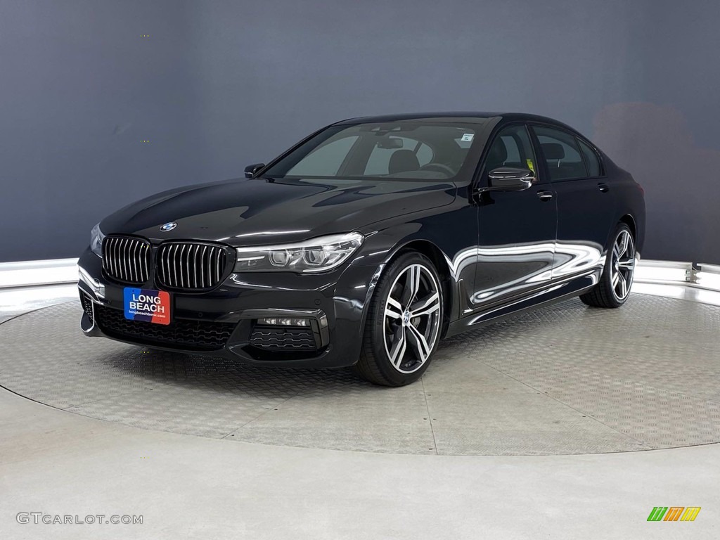 2018 7 Series 740i Sedan - Black Sapphire Metallic / Black photo #3